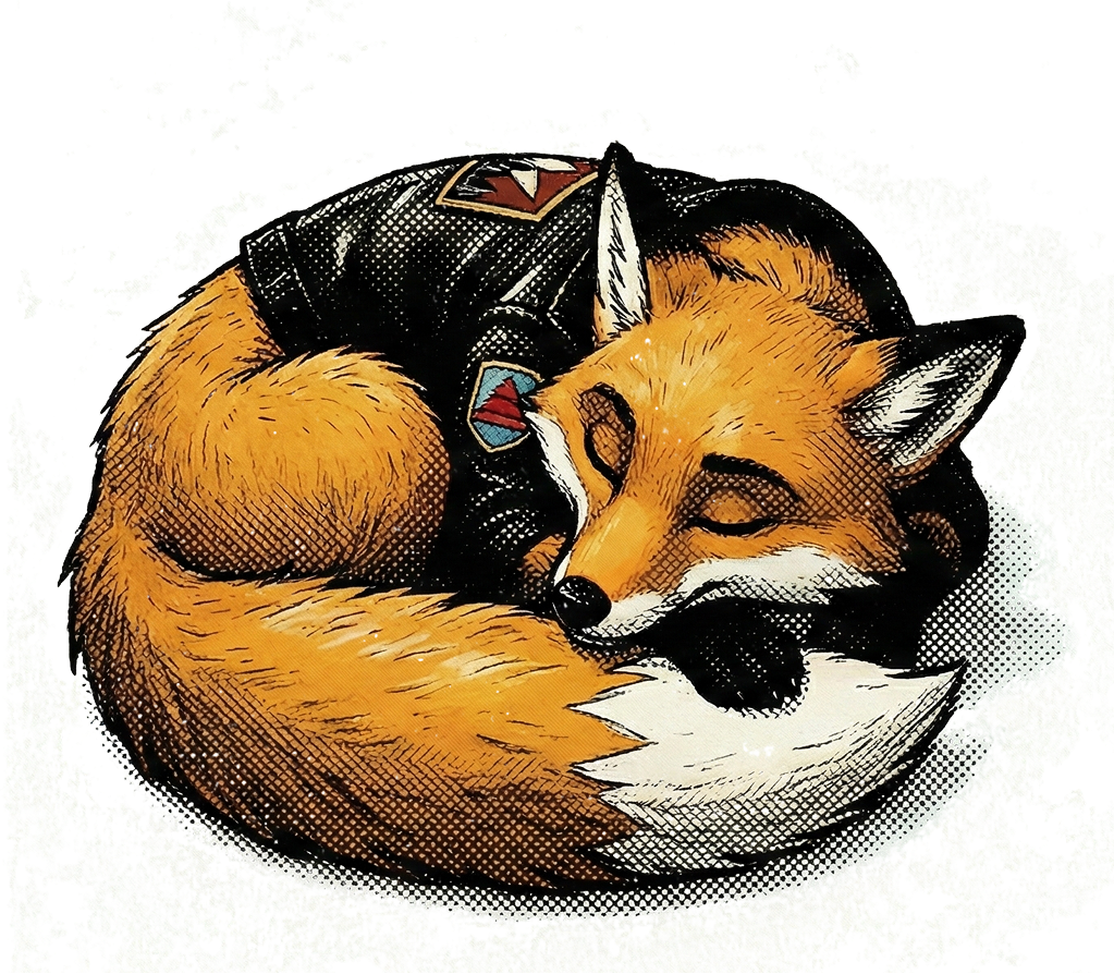 Sleeping fox
